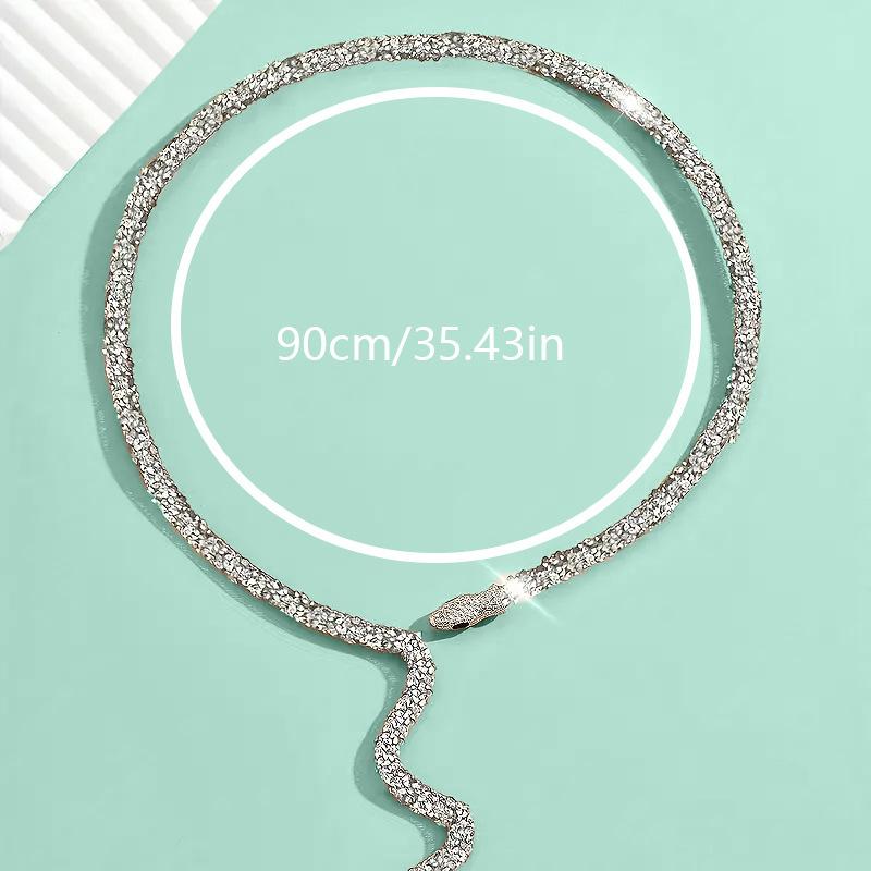 Necklace Spice Girl Sexy Serpentine Twisted Design Wind Necklace Collar Bracelet Adjustable