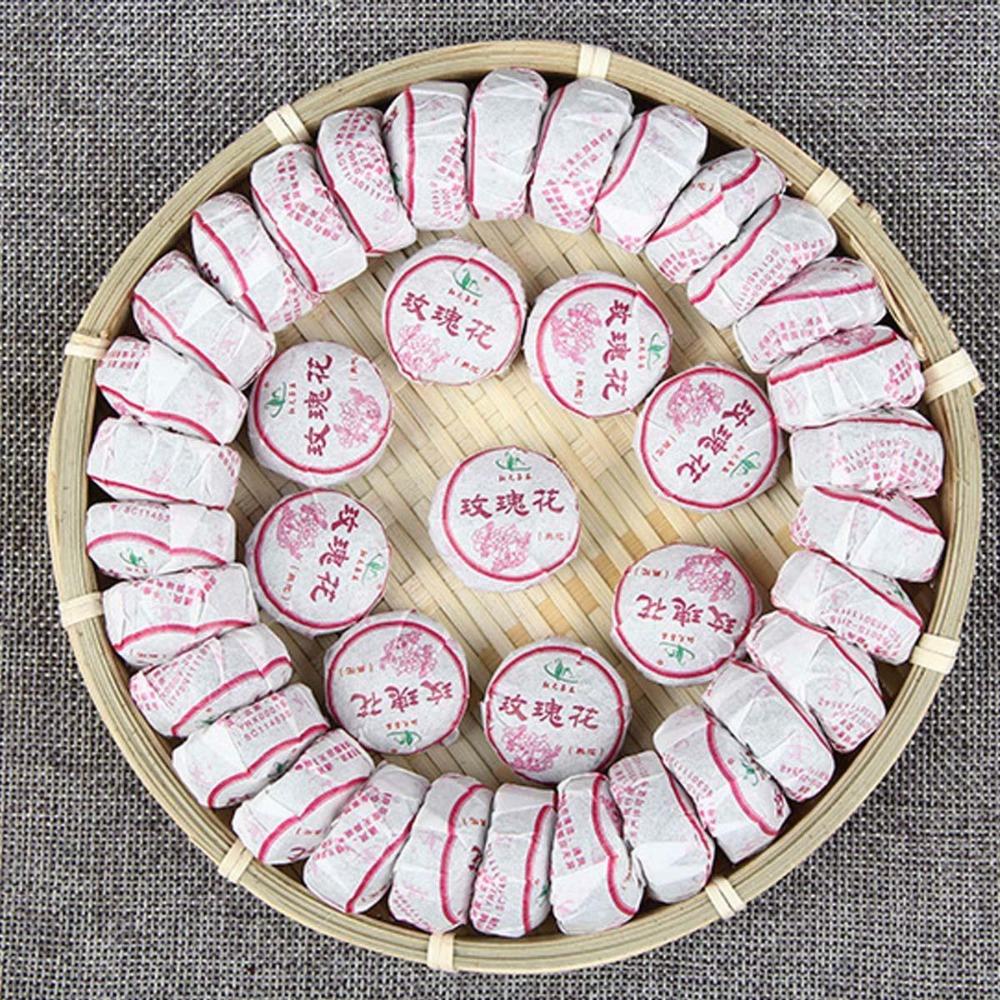 Natural Herbal Detox Tea Rose Puerh Mini Tuo 60g