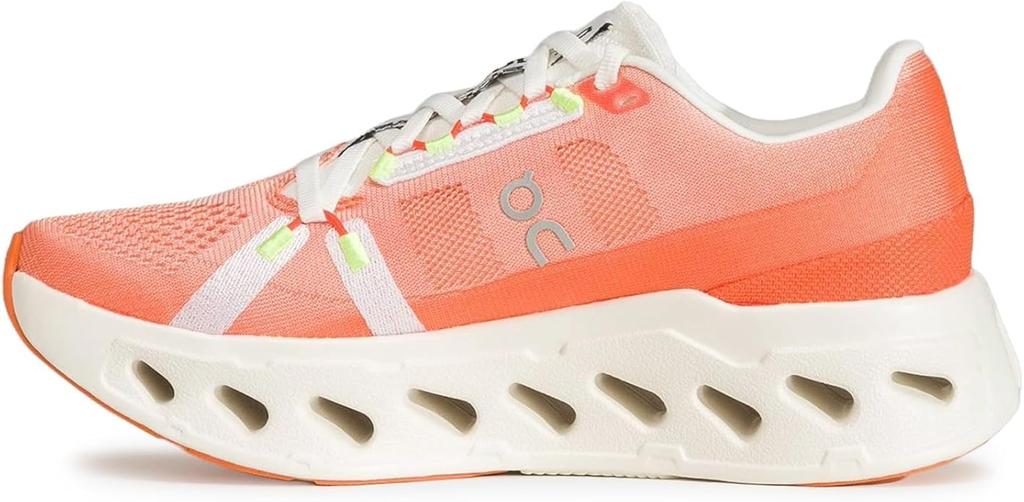 On Cloud Eclipse Running Size Orange and Ivory Women's Shoes, 23.0,