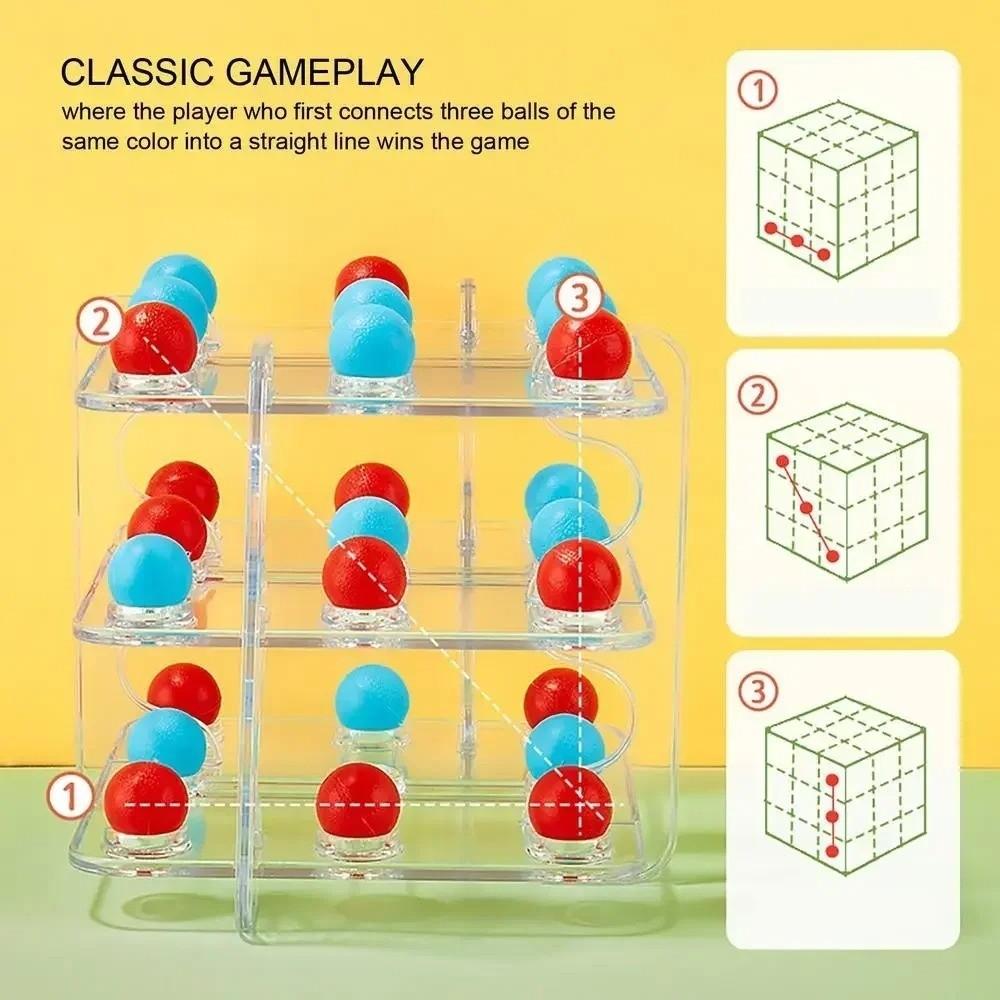 3D 3D TIC-TAC-TOE Game Table Games Strategy Board Games  Parent Child Interaction