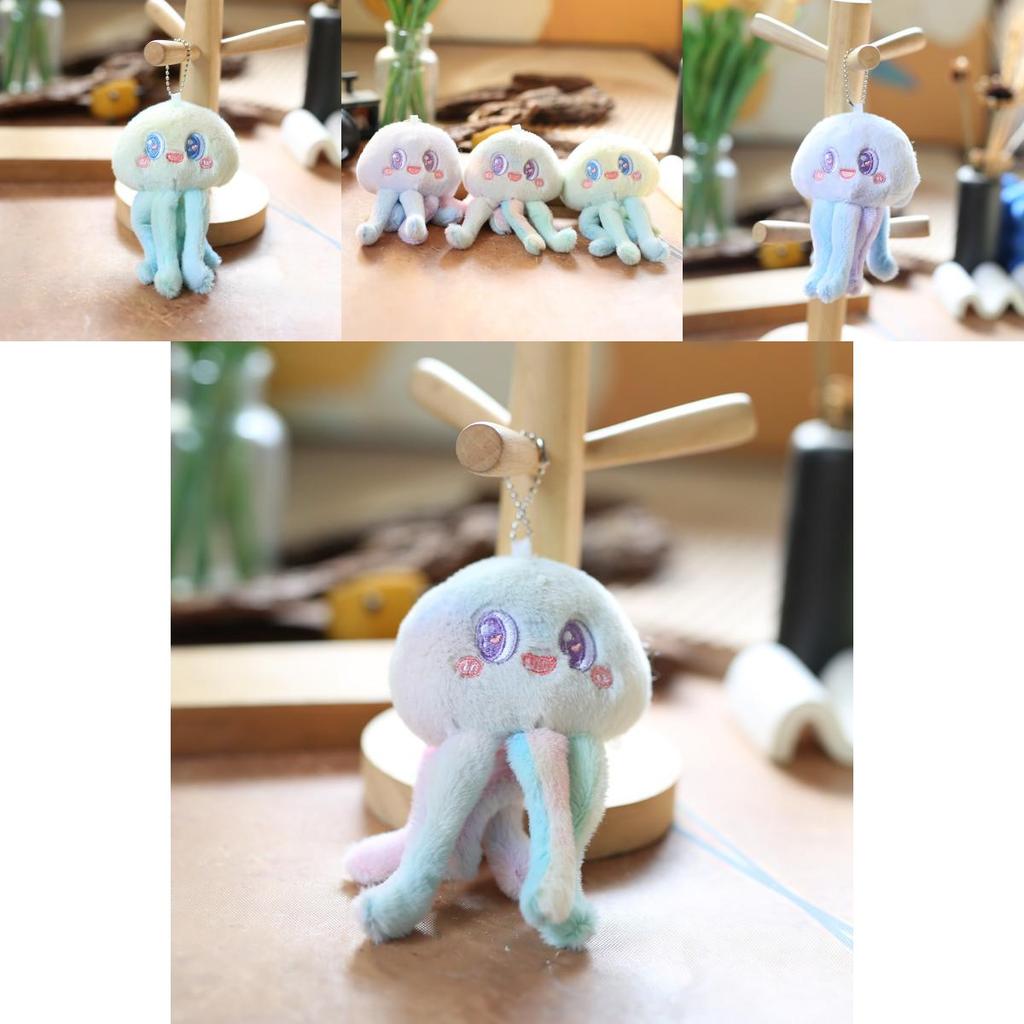 Adorable Plush Octopus Keychain Cute Soft Short Plush Toy Stuffed Animal
