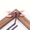 Neue übertriebene tropfende Strass-Baronen bunte Libellenbrosche Insekten-Corsage Kleidung Zubehör