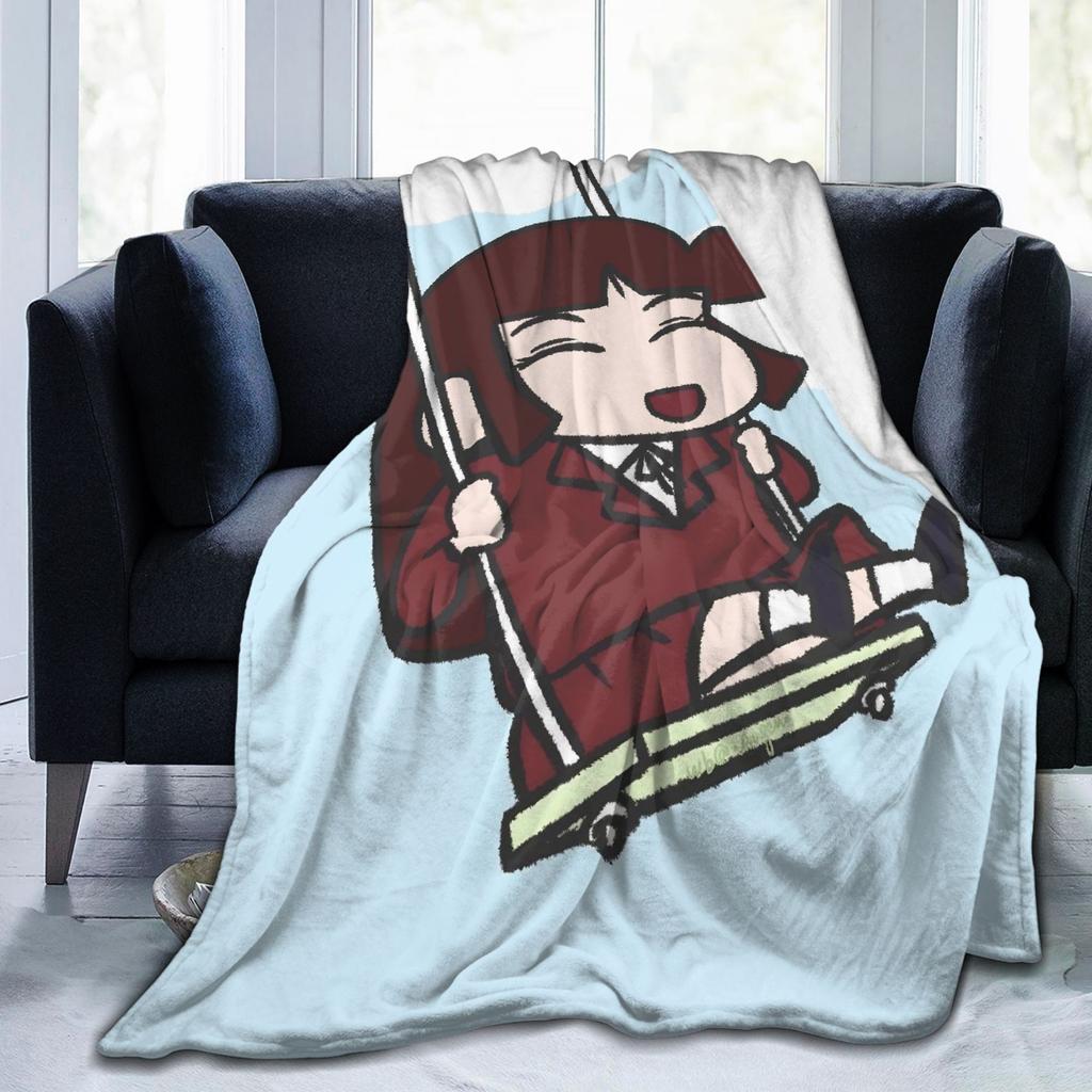 Crayons Shin Chans Anime Blanket Fleece Autumn Suotome Ai Breathable Lightweight Throw Blankets for Home Bedroom Bedspread
