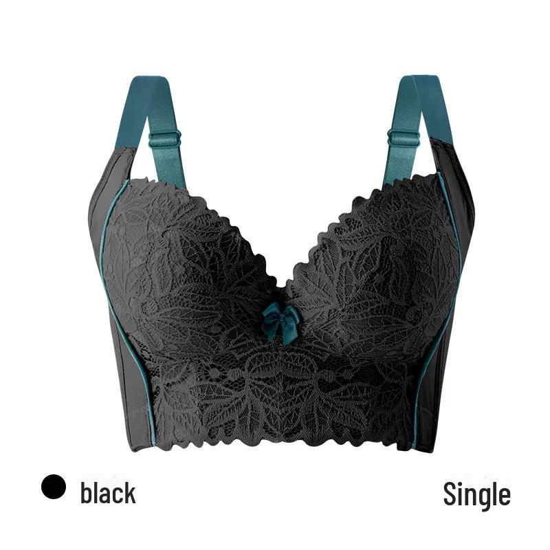 

Бюстгальтер с регулируемой поддержкой для женщин: Улучшает, приподнимает и корректирует маленькую грудь 75B Essential Oil Cup, 2.5CM, 5 Hooks чёрный