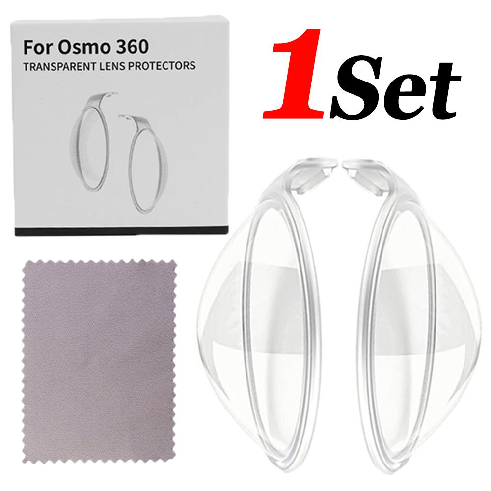 Transparent PC Lens Protector Cover for DJI OSMO 360 Anti-scratch Protective Case Waterproof Lens Guard Sport Camera Accessories for DJI OSMO 360
