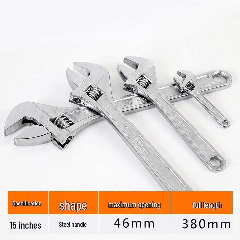Multi-functional Adjustable Wrench for Bathroom - Large Opening & Short Handle