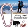 Equipment Multicolor Aluminium Alloy Carabiner Camping Hiking Hook Buckle Keychain Climbing Button