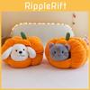 Cute Pumpkin Cat Dog Bed Plush House With Soft Pp Cotton For Pets Home Decor
