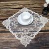 Europäischer Quadratischer 30cm Stickerei Tischset Untersetzer Platzset Küche Kaffeebar Abdeckung Bonsai Wandschrankboden Partydekoration
