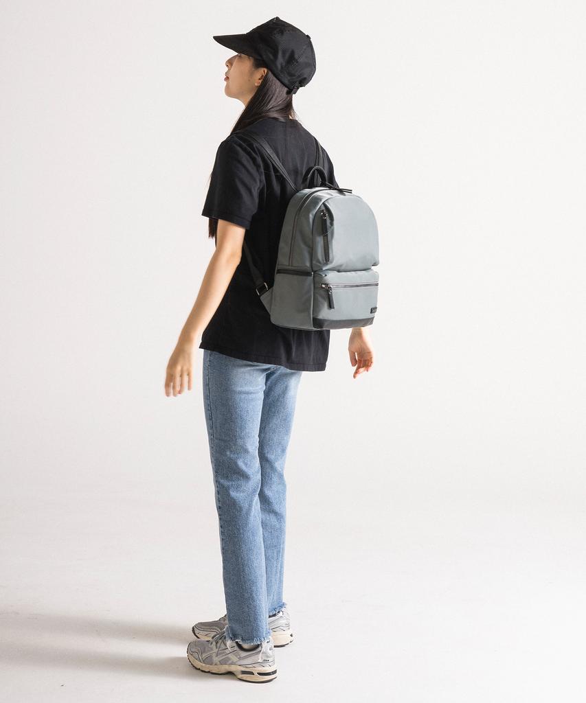 Lemine Nylon One-Day Backpack (Gray)