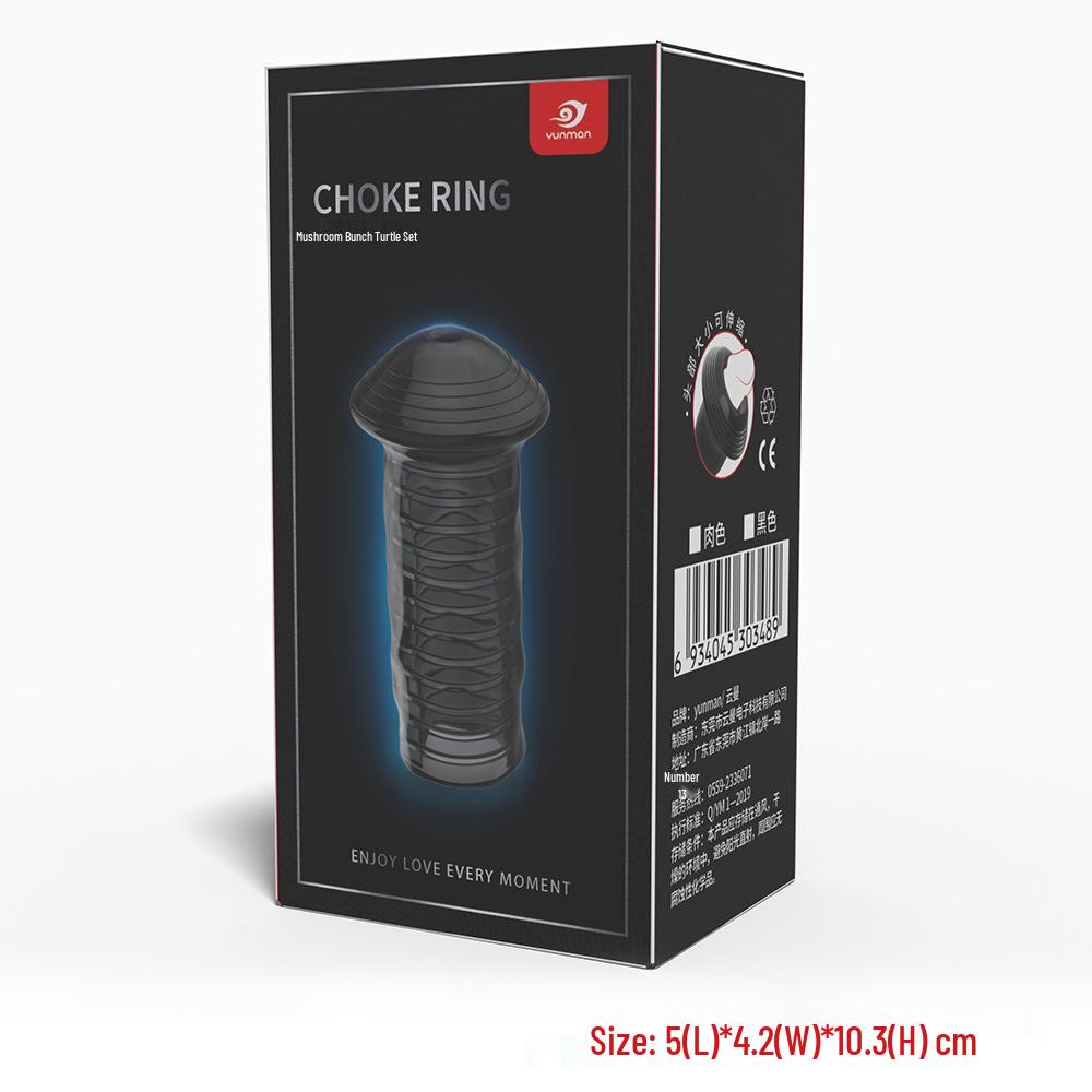 Men's Wolf Tooth Condom Sleeve for Lengthening and Thickening Crystal Phimosis Enlarging.