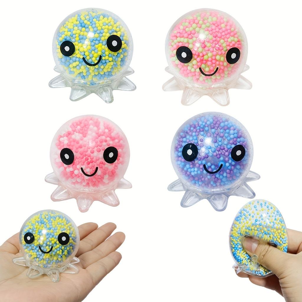 1 piece of stress relieving toy, stress relieving ball, and octopus squeeze ball suitable for children and adults!