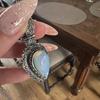 Collana Pendente a Goccia in Pietra di Luna Stile Etnico Vintage per Donna - Gioiello Boho Unico Regalo Gioielli in Pietra di Luna