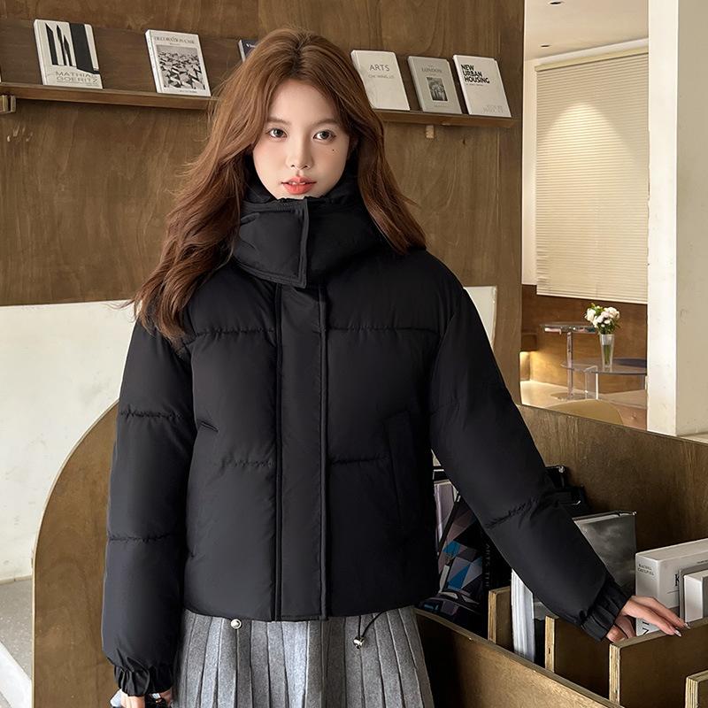 2025 New Women's Cotton Jacket Short New Thickened Down Cotton Jacket Women's Korean Loose Bread Jacket Padded Jacket Women's Jacket