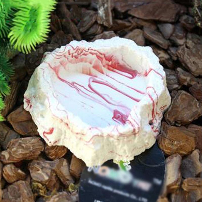 1X miniaturní miska na vodu ve stylu rocku Jídlo Miska Terárium Dekor Pavouci Hmyz Plaz