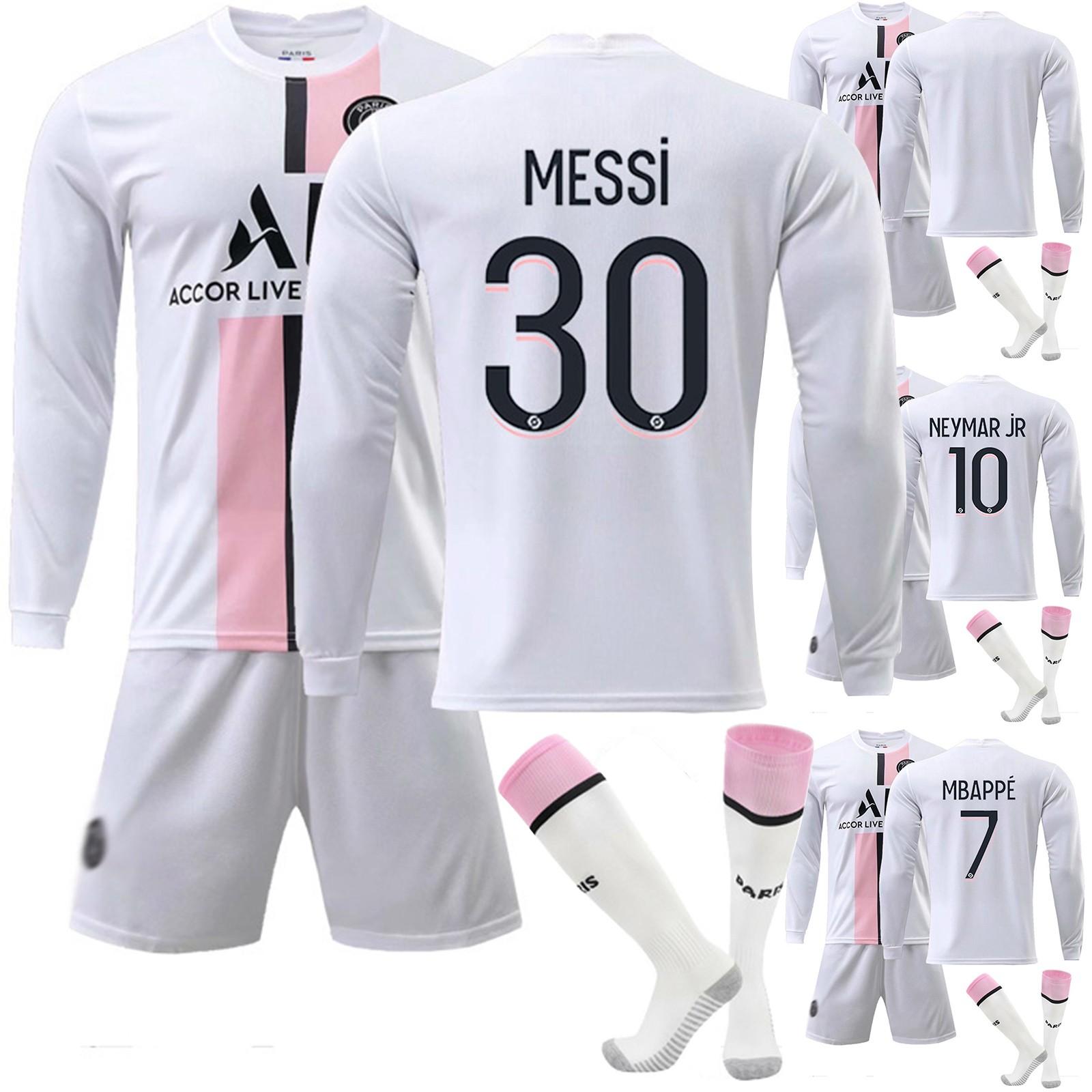 

21/22 Пари Сен-Жермен, выездные футбольные майки, шорты, носки, комплект, рубашки с длинными рукавами + шорты, носки, размеры для взрослых, одежда