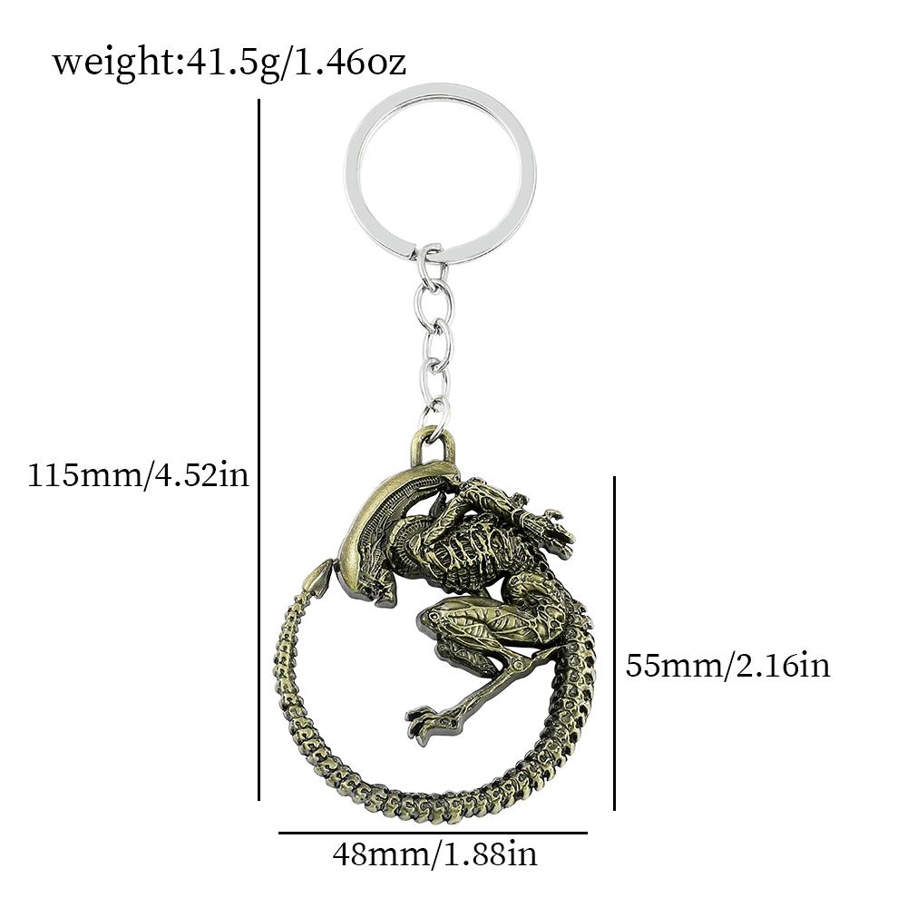 Movie Alien V Predator Covenant Keychains Alien Xenomorph Queen Prometheus Keyring Keyrings