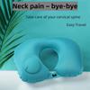 Inflatable Pillow Travel TPU Pressed Inflatable U-shaped Pillow Outdoor Travel Portable Storage Neck Pillow Travel Sambo