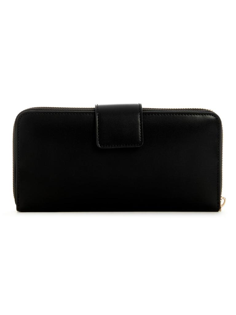 Guess Jane SLG Large Zip Around Wallet In Black