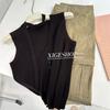 Women's Khaki Cargo Pants: American Street Style, Mid-Low Waist, Loose Fit, Pure Cotton, Stiff, Straight Leg, Autumn Casual Wear