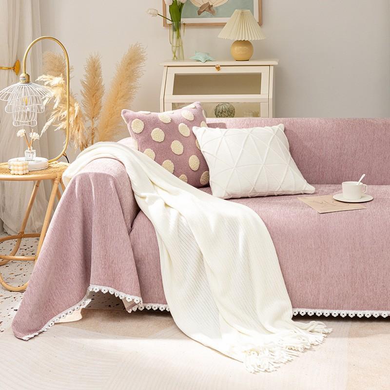 Boho Geometrisches Muster Sofabezug Handtuch Sofaüberwurfdecke Sofaschutzbezug Geeignet für Schlafzimmer und Wohnzimmer Wohndekor