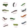 6/12Pcs Simulation Spooky Caterpillars Hair Clip Funny Creative 3D Crawl Insect Duckbill Clip Hairpin Prank Party Hair Accessory