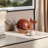 Whale Wooden Fish Toy With Mallet Stress Relief Animal Meditation Temple Block