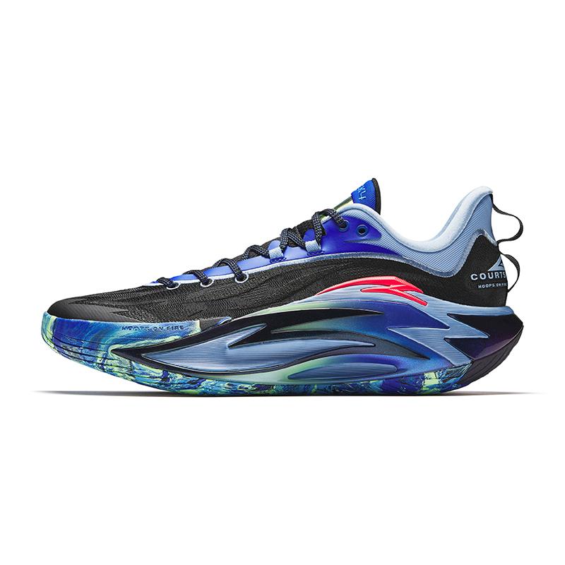 New ANTA Shock Wave 7 Basketball Shoes Men's Low Top Indigo 112531126-1