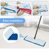 3 Pack Mop Heads Replacements Compatible for Ocedar Dual-Action Microfiber Flip Mop, Double Sided Mop Replace Head Mop Refills with Microfiber
