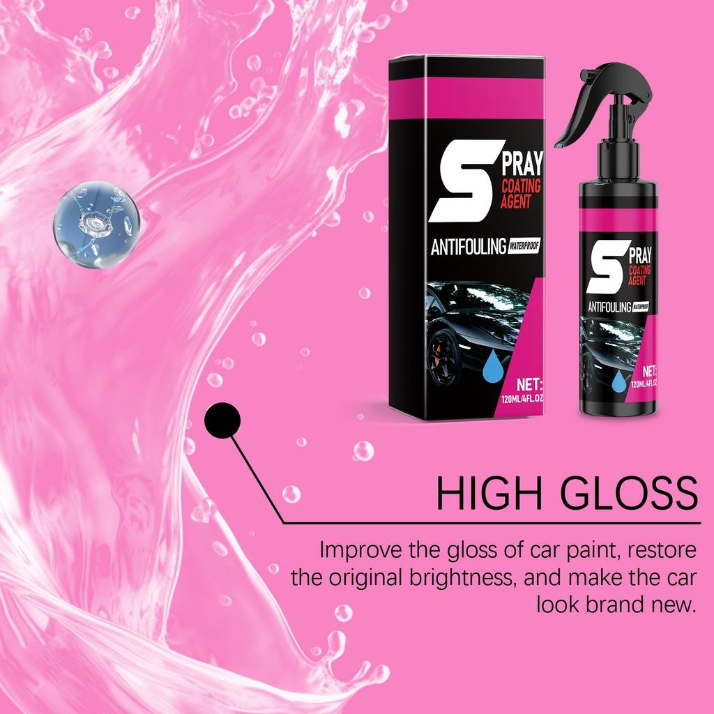 Automotive Ceramic Coating, Automotive Coating Spray, Providing Maximum Gloss And Maintenance For Cars, RVs, Motorcycles, Boats, Etc(120ML)