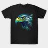 Herren Schwarzes Print-T-Shirt Seahawk Art Für Seattle Football-Fans - Khasabila #146 No-Cut Transferpapier Druck Baumwoll-T-Shirt