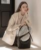ANSOUIS Melting Mini Hobo Bag_Black
