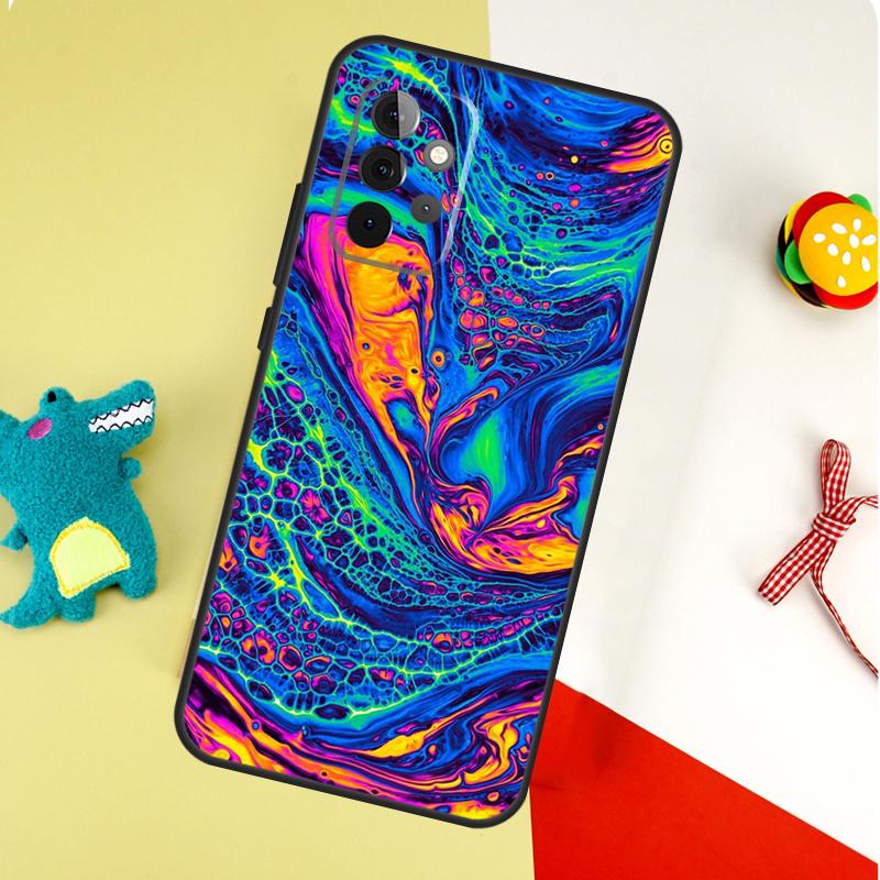 Psychedelic trippy abstract art For Samsung Galaxy A54 A34 A14 A55 A35 A15 A53 A33 A13 A05 A06 A16 A22 A32 A52 Phone Case