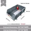 Angled Entry Heavy-Duty Plastic Storage and Organizer Box for Components and Hardware