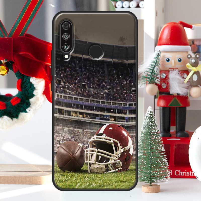 

American Football College Sport For Huawei Nova 12i 11i 8i 12s Y73 Y72 Y61 Y91 Y90 Y70 Y60 9 10 SE P60 Pro P30 P40 Lite Case Huawei P40 Lite 4G