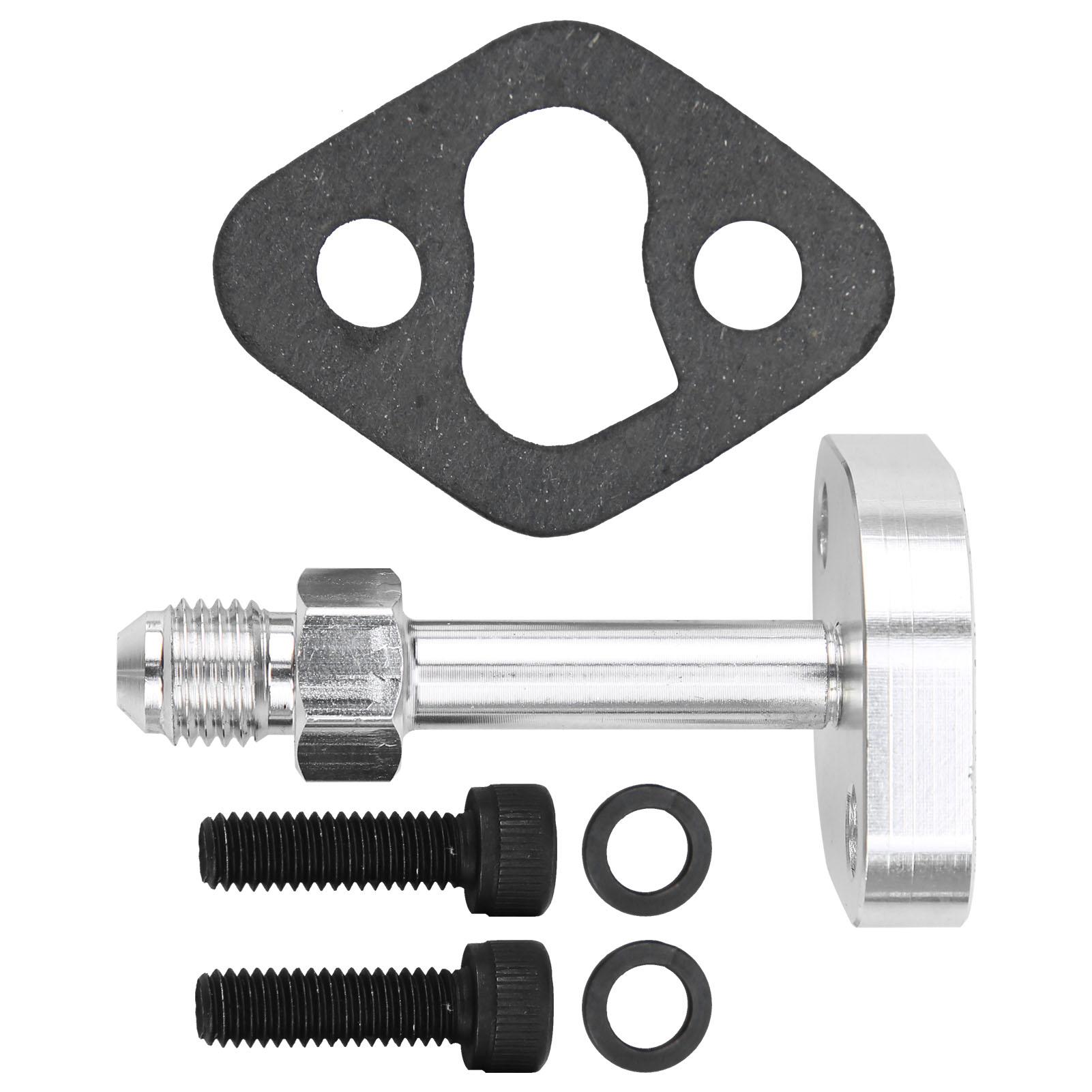 

Комплект адаптера для возвратного фланца для слива масла и воды из турбокомпрессора, алюминиевый сплав, подходит для CT20CT26