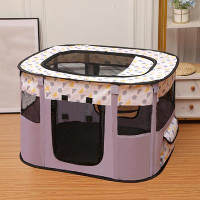 Comfortable Portable Pet Playpen Collapsible Removable Cat Delivery Room Waterproof Breathable Folding Pet Cage Puppy