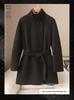 2026 Spring Women's 30% Cashmere Wool Coat - Casual Stand Collar Double-faced Jacket