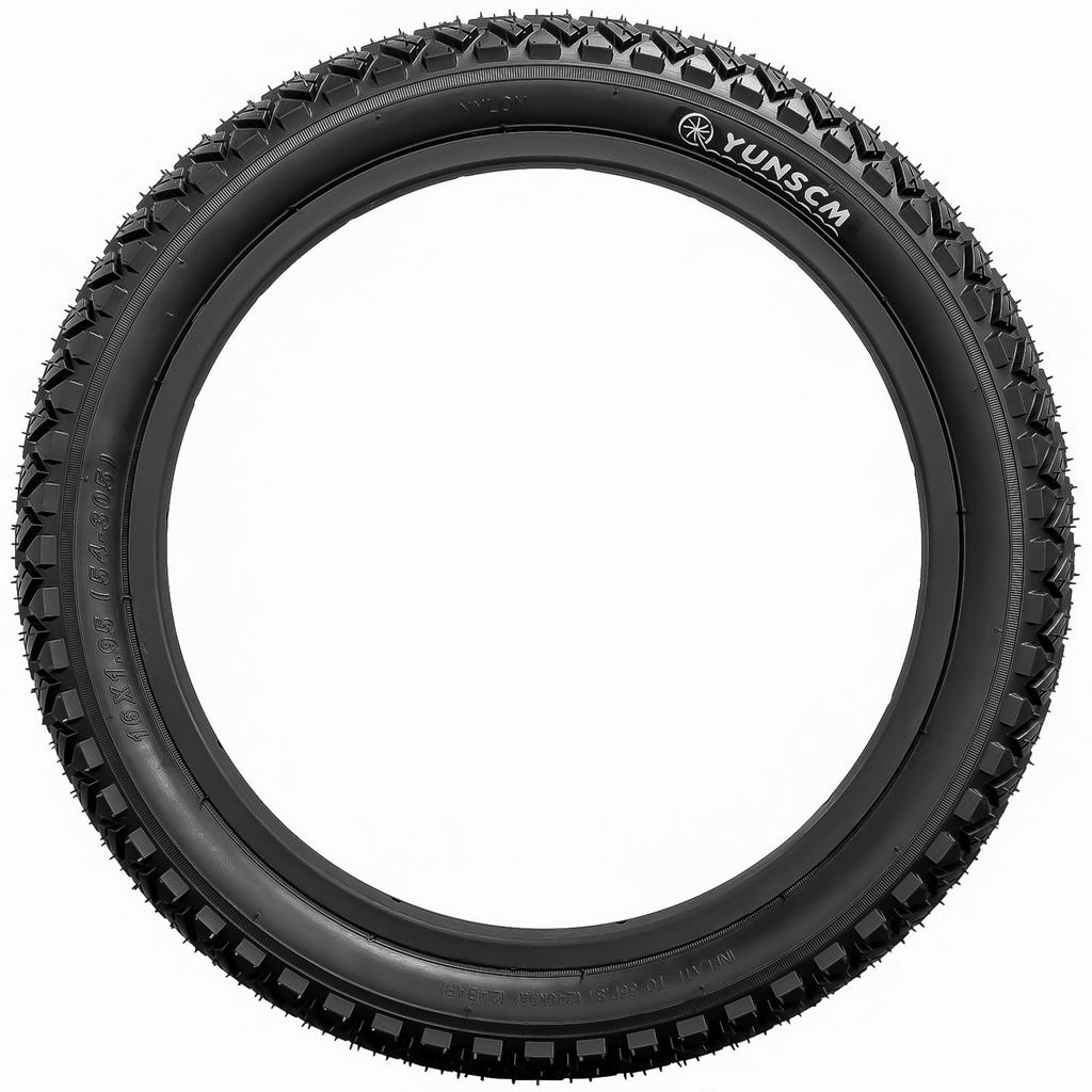 YunSCM Set of 2 16x1.95 Tires, 16x1.95 54-305 Bicycle Tires and Tubes with 32mm Schrader Valves, for 16-inch 1.95 Children's Bicycles, Y-1130