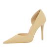 Banquet High Heels Thin Heels Shallow Mouth Pointed Toe Side Hollowed Out Retro High Heels Single Shoes
