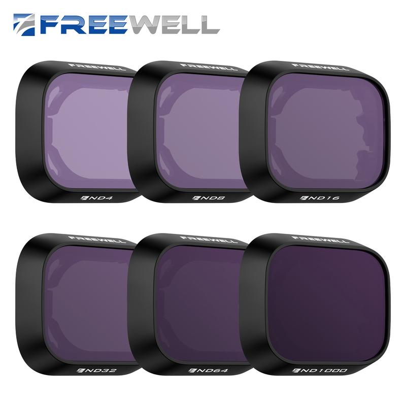 Freewell Professional Drone 6 pieces/set ND Filters for DJI Mini 3/Mini 3 Pro ND4/8/16/32/64/ND1000 Drones Filter Accessories