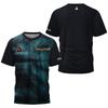 Men Quick Dry Monogram Print Sports Short Sleeve T‑shirt for Multiple Sports