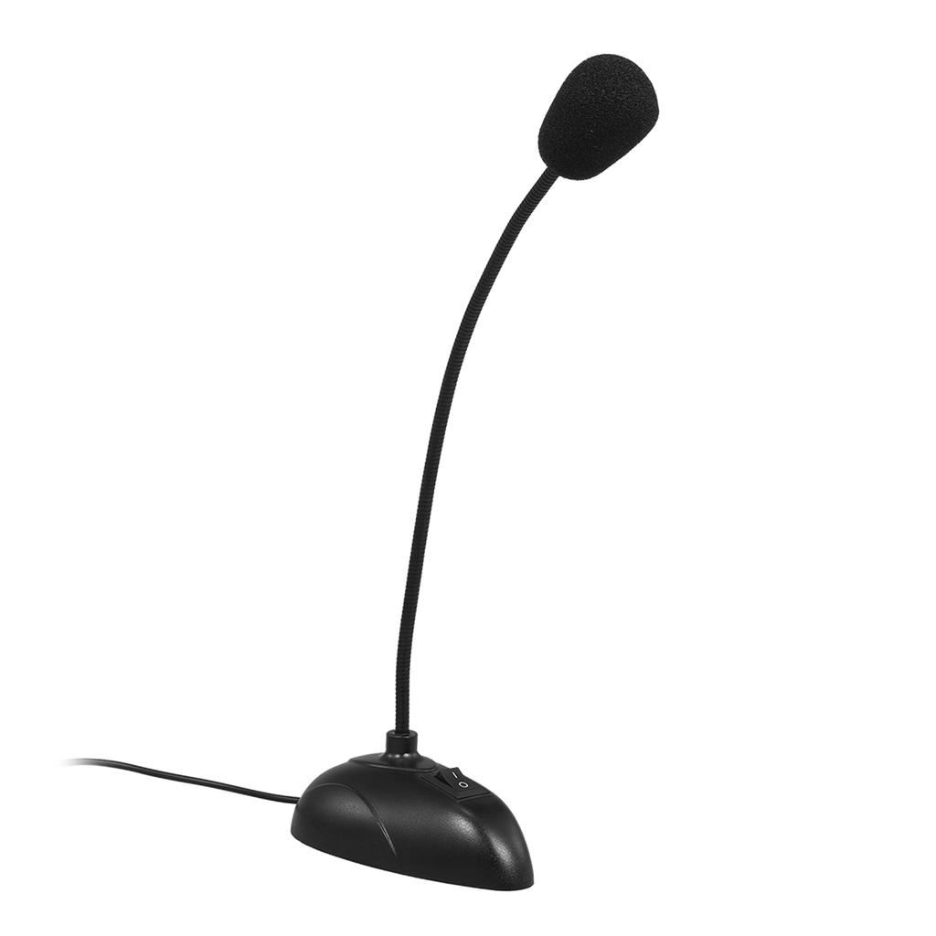 Computer Microphone Desktop Capacitive Microphone Wired Microphone 3.5mm Interface for Lecture Conference Voice Chat