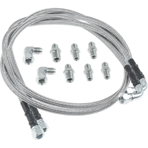 

6AN 52 Transmission Fluid Oil Cooler Hose Line Kit TH350 Transmission Cooler Lines for Trucks 700R4 TH400