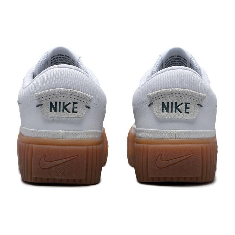 Nike Court Legacy Lift White Sail Vintage Green Gum Yellow Womens Lifestyle Shoes FV5526-100