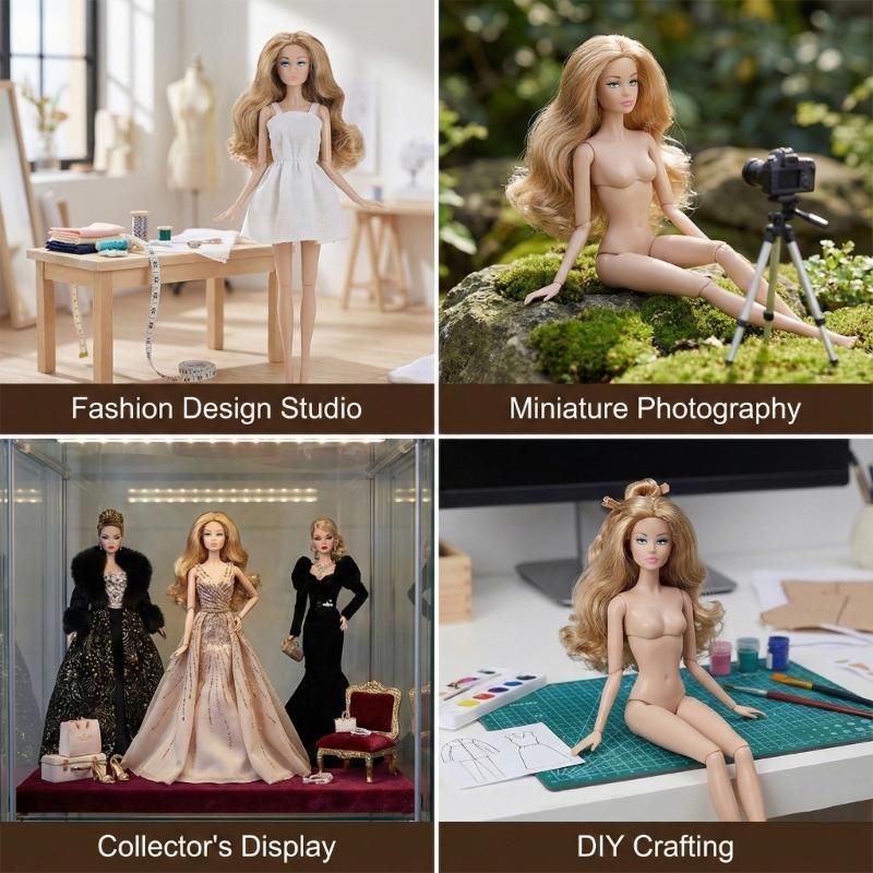 Articulated Doll Diverse Skin Tones and Realistic Face for Collectors and Display Purposes Photo Props