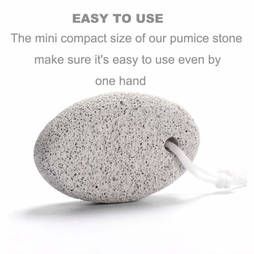 Borogo Natural Pumice Stones for Feet, 5-Pack Lava Pedicure Tool, Hard Skin and Callus Remover for Feet and Hands - Natural Foot Rasp, Exfoliates and