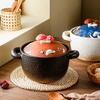 Creative Casserole Clay Pot for Cooking Claypot Rice Ceramic Cookware Cooking Crock Pot Heat Resistant Stew Pots for Cooking