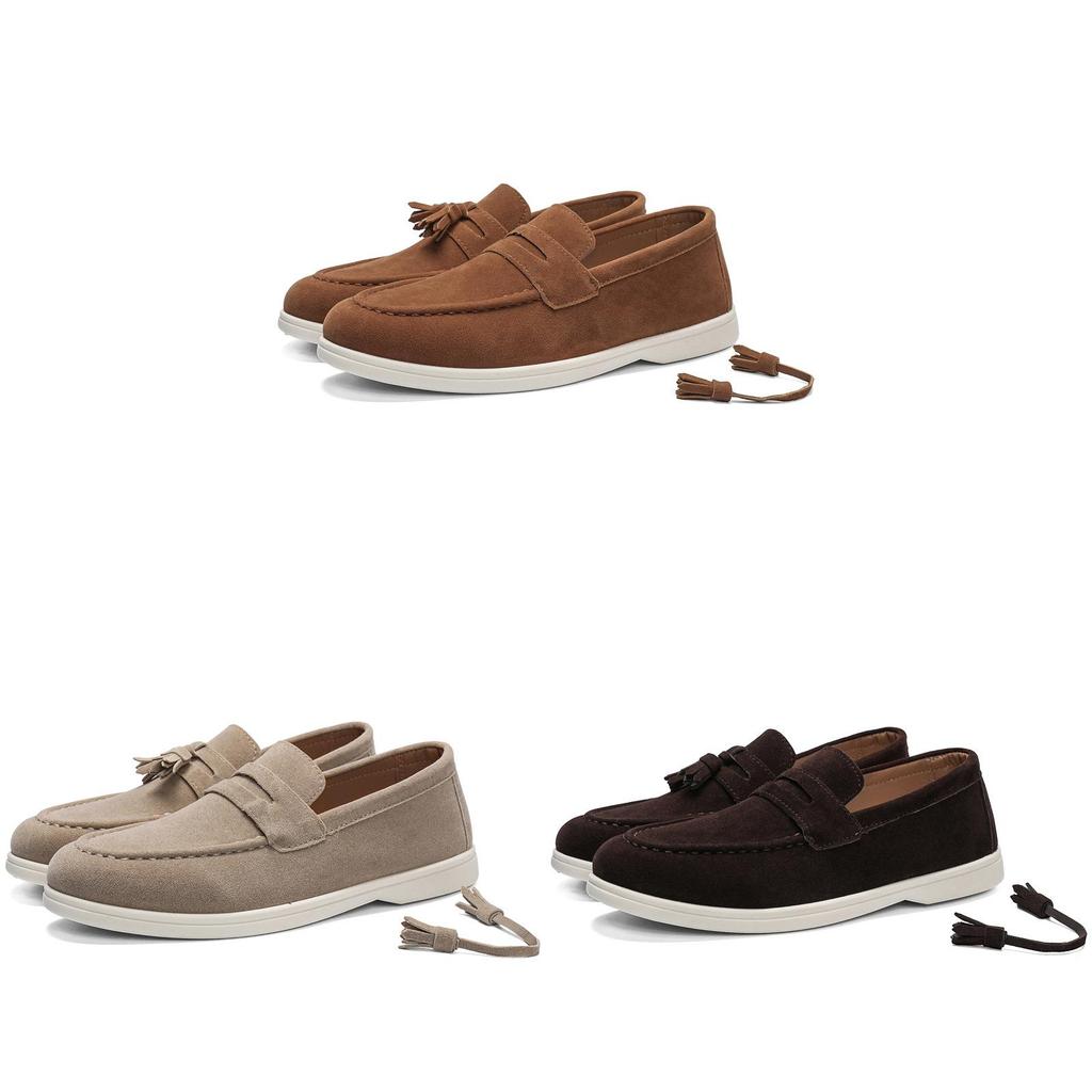 Lazy Slip On Mens Casual Shoes With Durable Pu Upper For Summer Walking Comfort
