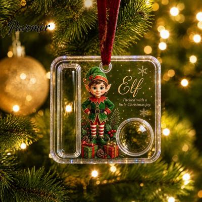 Customized Money Ornament Christmas Cash Gift Ornament, Acrylic Holiday Holder for Cash, Funny Santa Personalized Snowman Angel Elk Xmas Tree Hanging